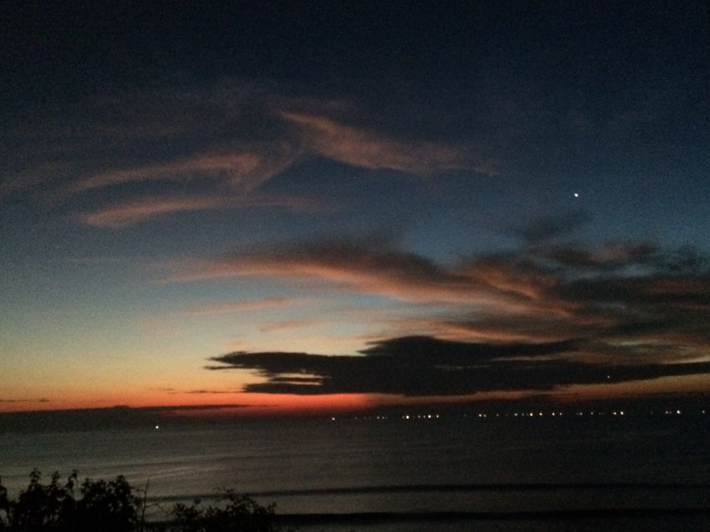 Sunset at Dreamland beach Cliff