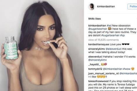 Kim Kardashian for Sugar Bear Hair