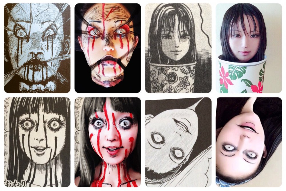 Make up artist recreate Ito Junji's works