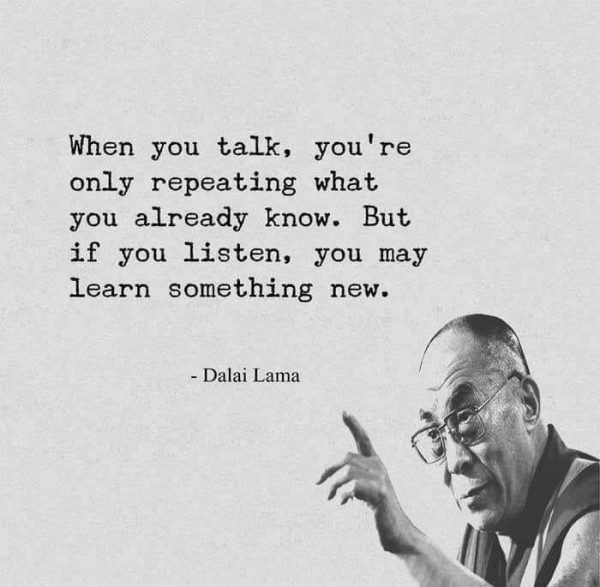 learn how to listen