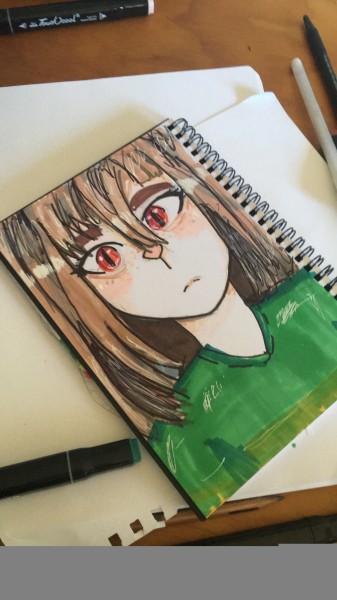 Drawing done with Professional Copic Markers