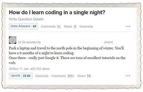 Learn coding in a single night.