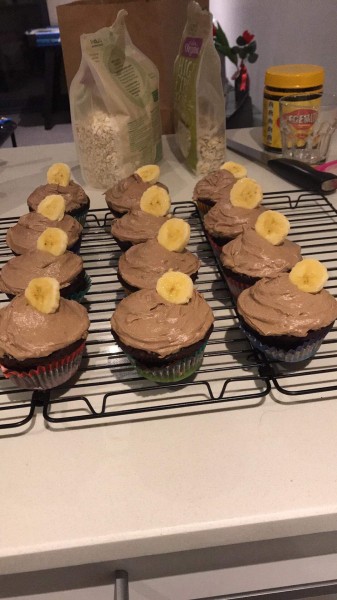 Vegan Choc-Banana Cupcakes!