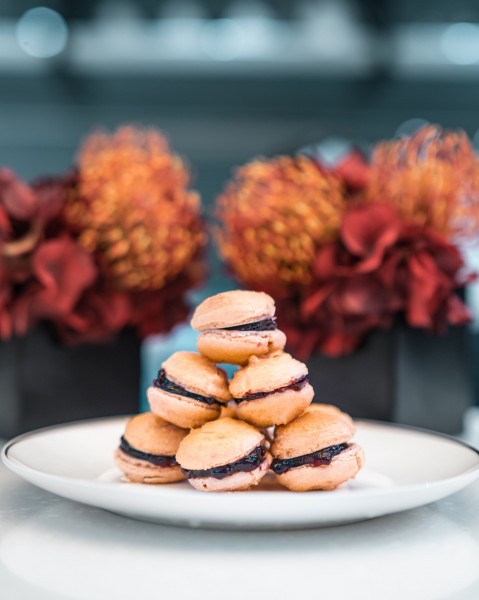 Macarons in the making